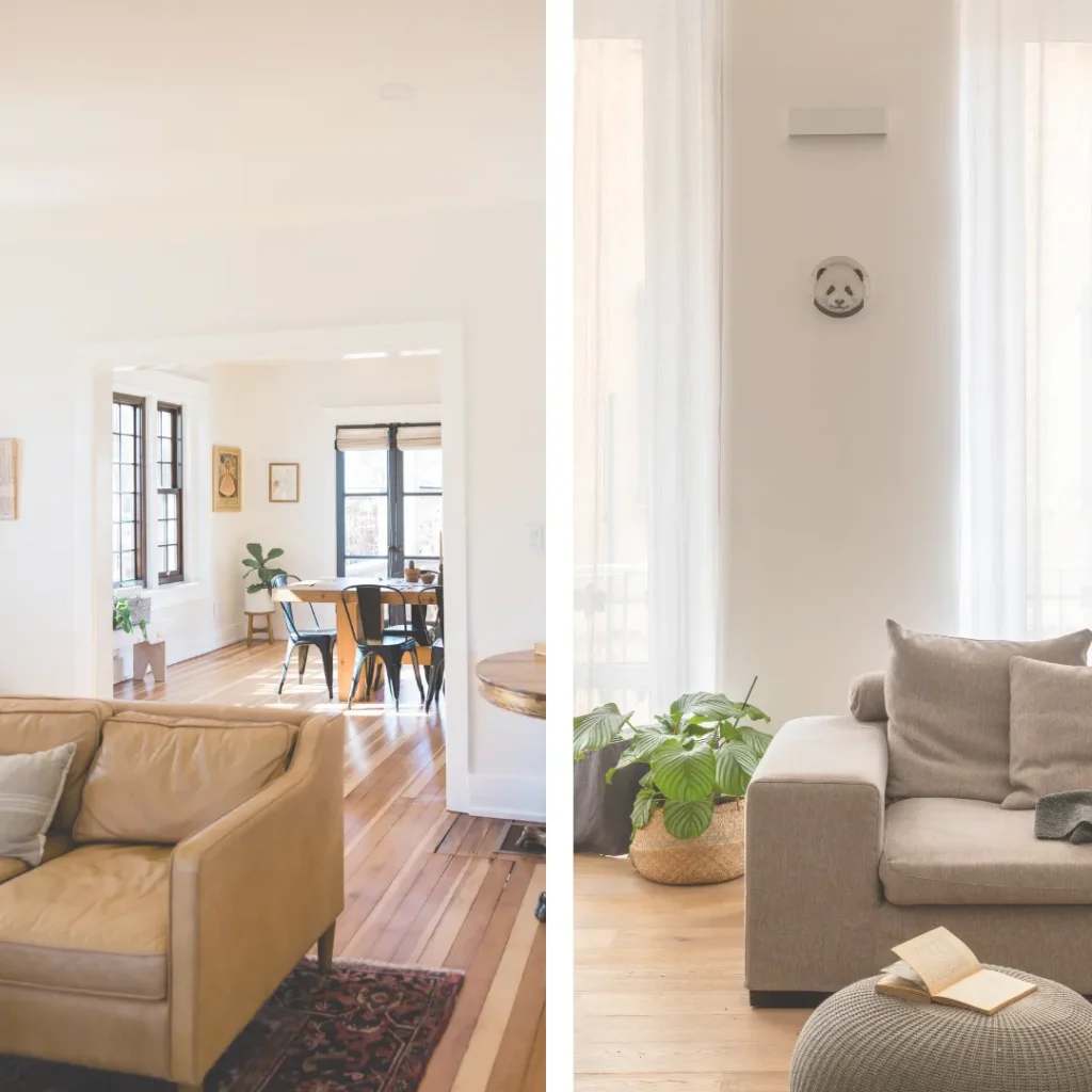 Μοντέρνο σαλόνι με μινιμαλιστικό design, αποτέλεσμα επαγγελματικών υπηρεσιών διακόσμησης