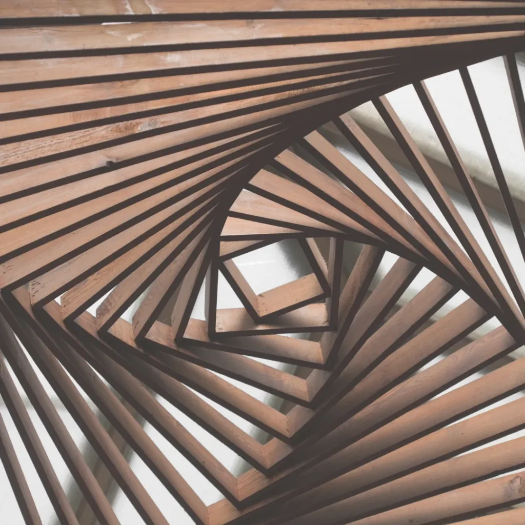 Αρχή της νευροαρχιτεκτονικής: οι καμπύλες και οι οργανικές φόρμες, όπως αυτή η ξύλινη κατασκευή, γίνονται αντιληπτές ως πιο ευχάριστες από τον εγκέφαλο.